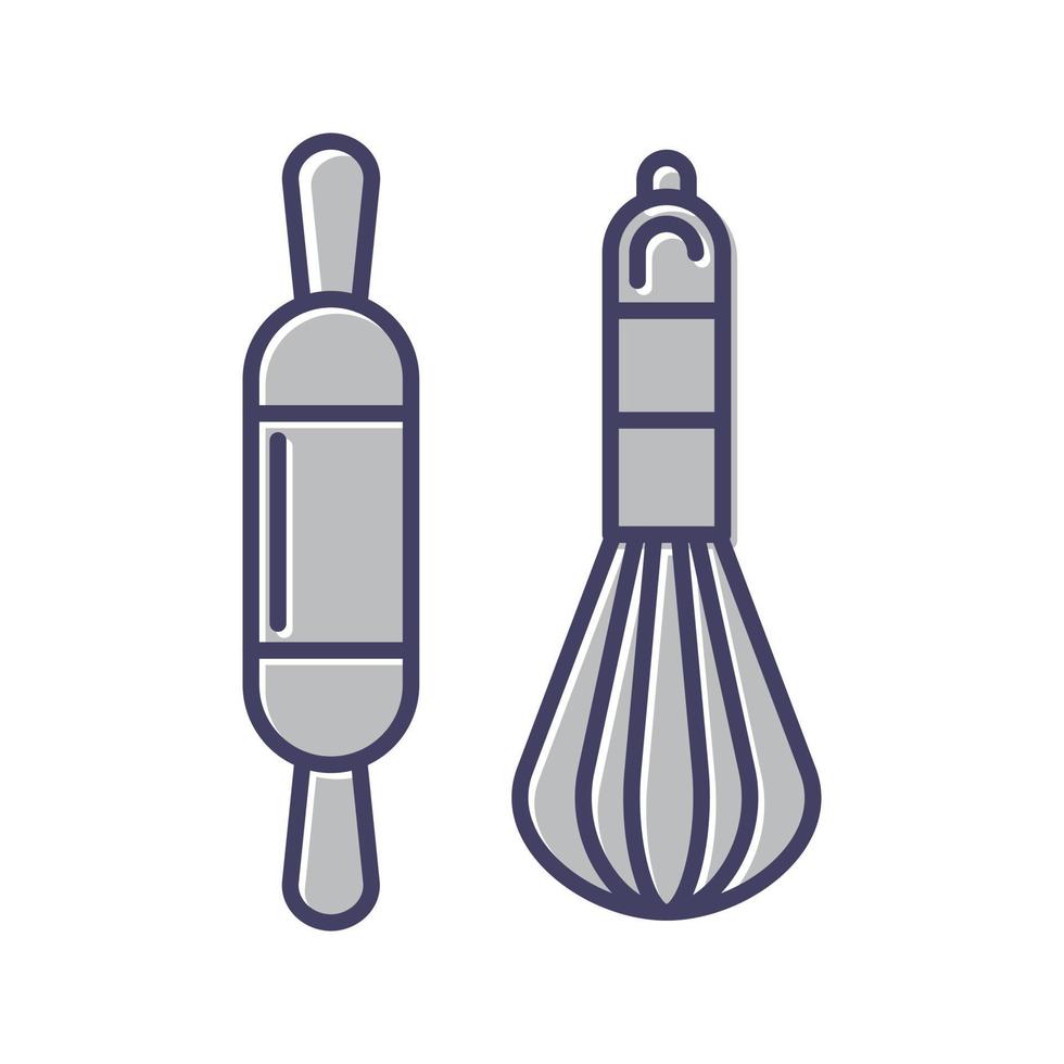 ícone de vetor de ferramentas de padeiro