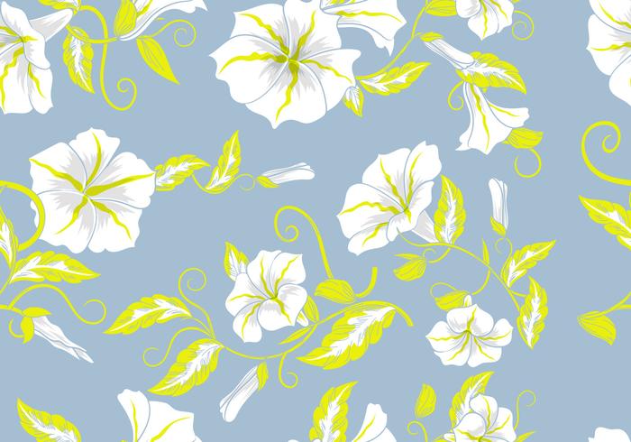 Fundo floral decorativa Flores Pastel Padrão vetor