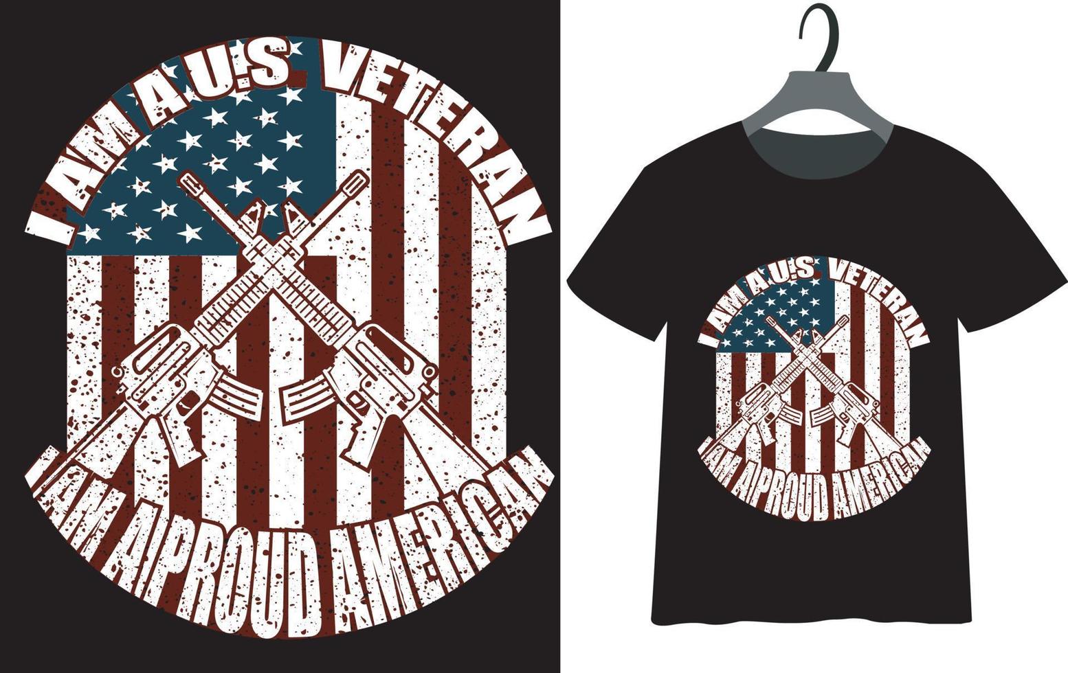 design de camiseta do dia dos veteranos para você vetor