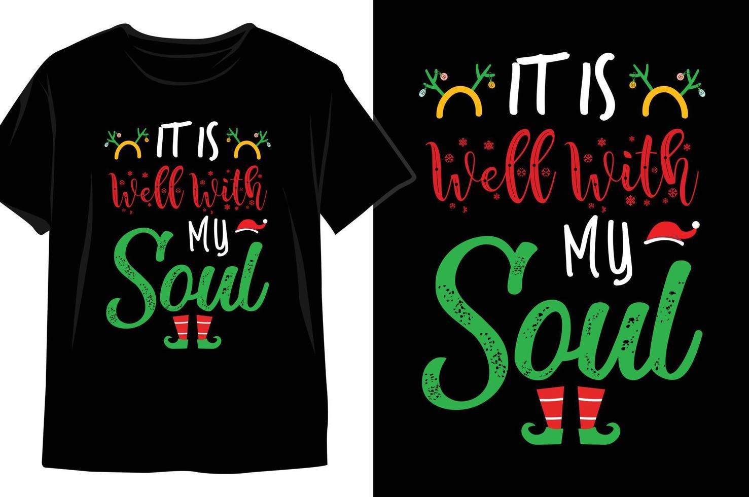 design de camiseta de natal vetor