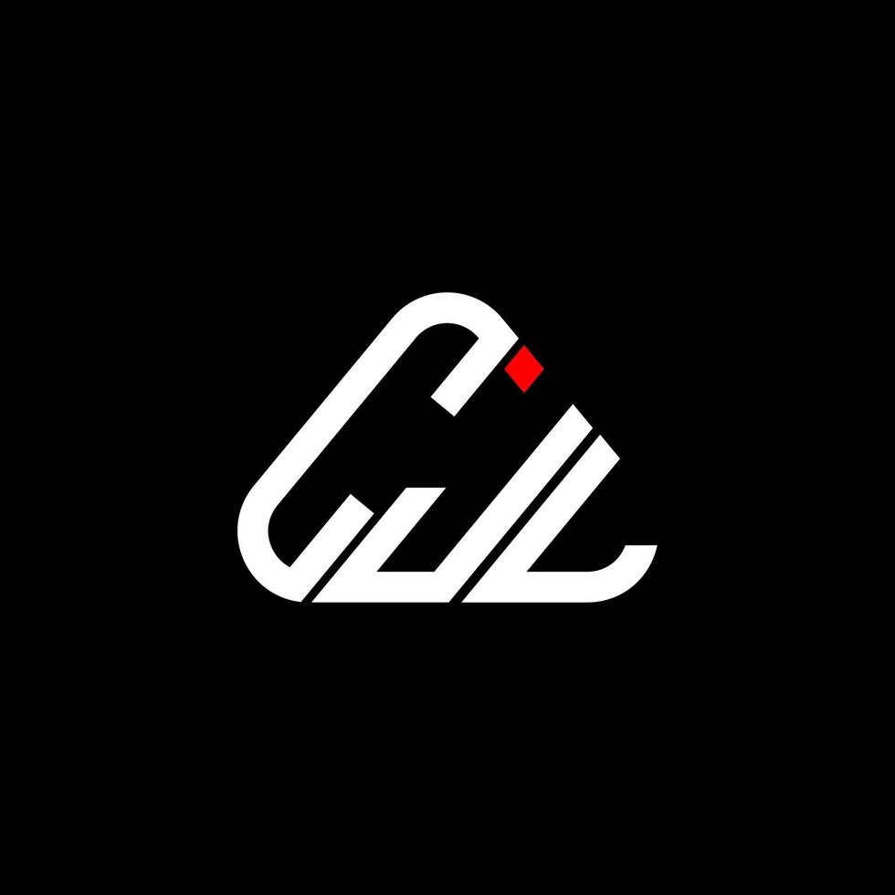 design criativo do logotipo da carta cjl com gráfico vetorial, logotipo cjl simples e moderno em forma de triângulo redondo. vetor