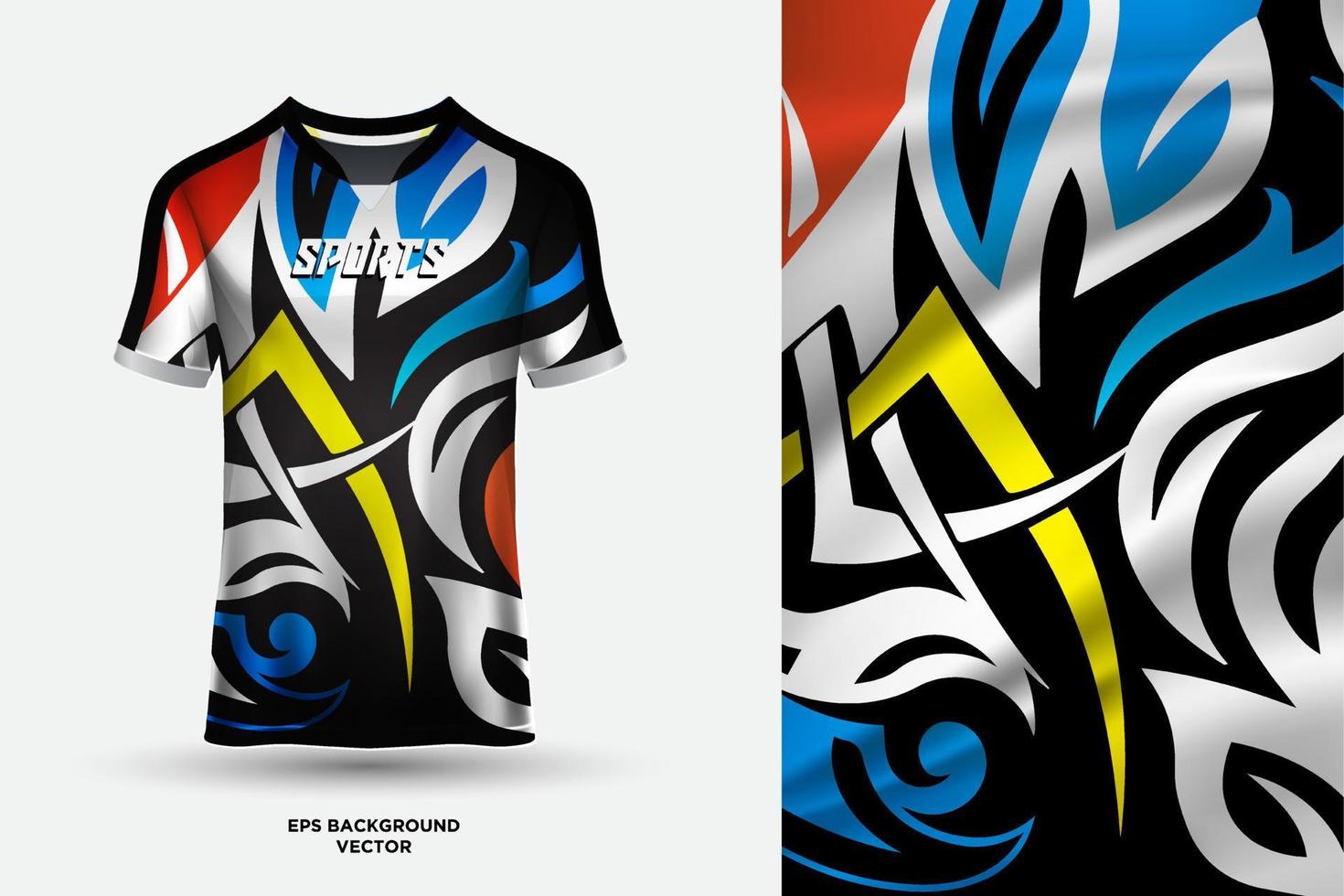 novo vetor de fundo de design de camisa esportiva moderna