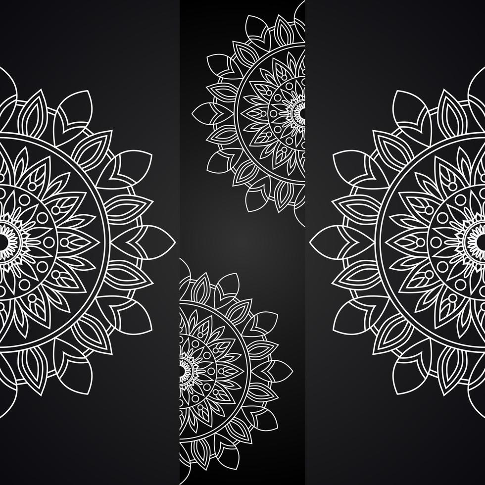 fundo de design de mandala decorativo luxuoso vetor