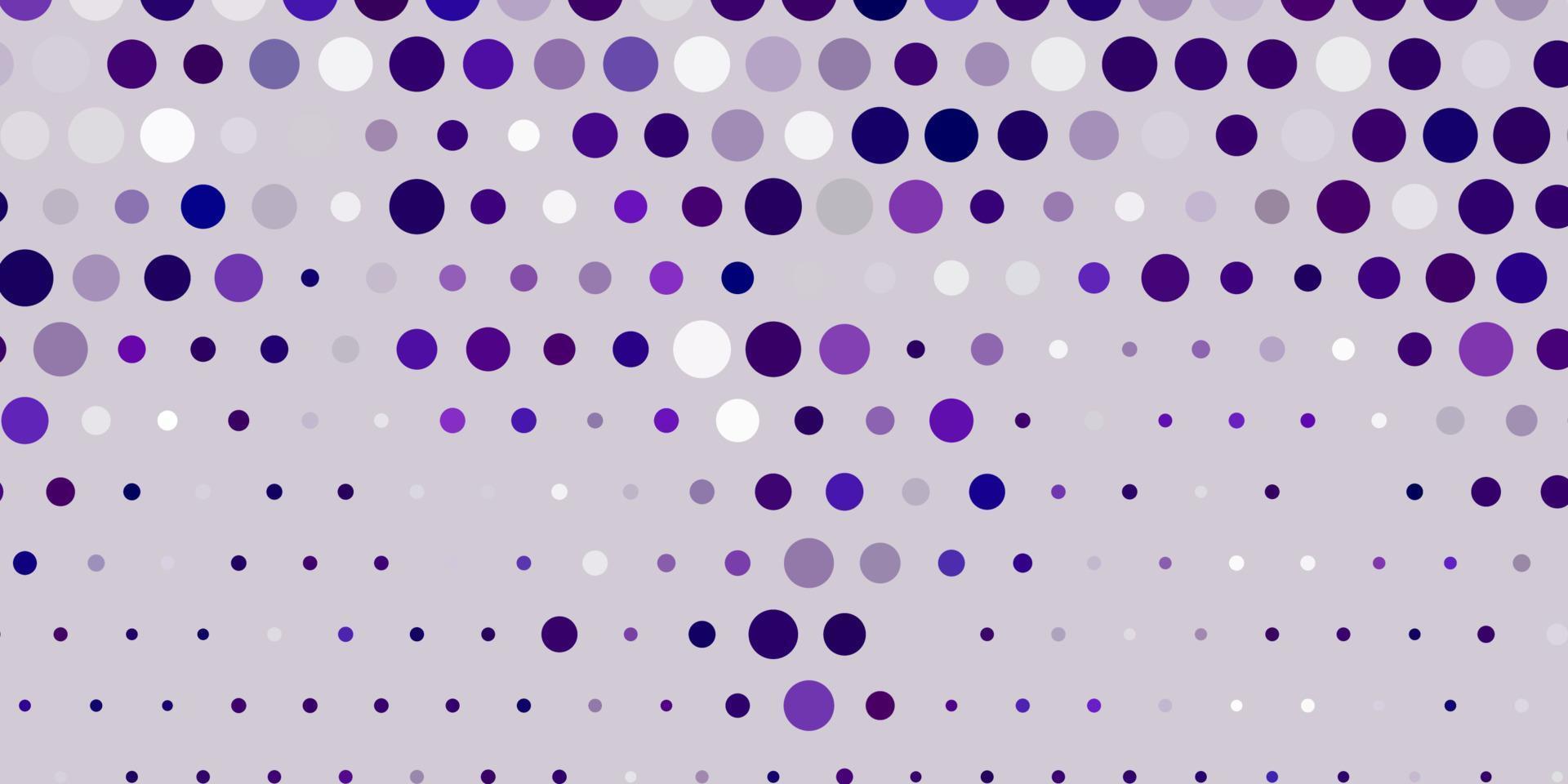 layout de vetor roxo claro com formas de círculo.