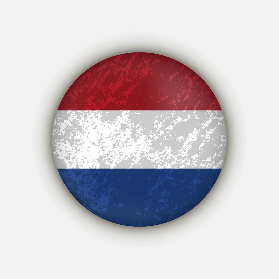 Países Baixos Caribenhos. bandeira da Holanda do Caribe. ilustração vetorial. vetor
