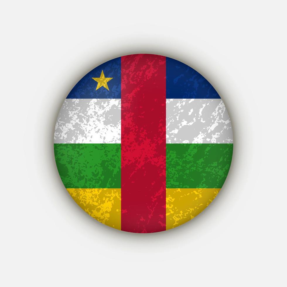 país república centro-africana. bandeira da república centro-africana. ilustração vetorial. vetor