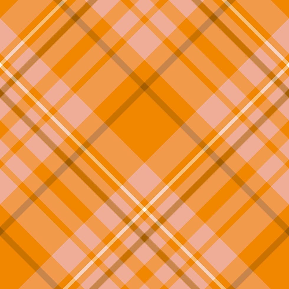 padrão sem costura em cores laranja simples para xadrez, tecido, têxtil, roupas, toalha de mesa e outras coisas. imagem vetorial. 2 vetor