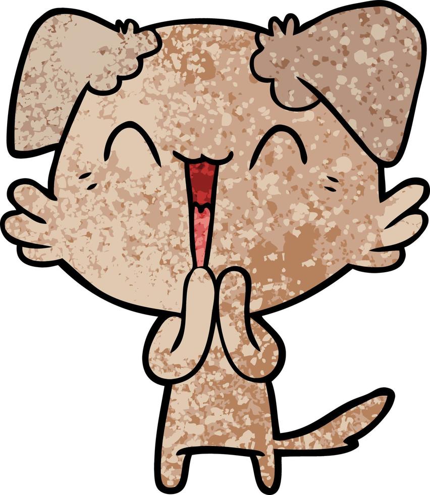 personagem de cachorro vetor em estilo cartoon