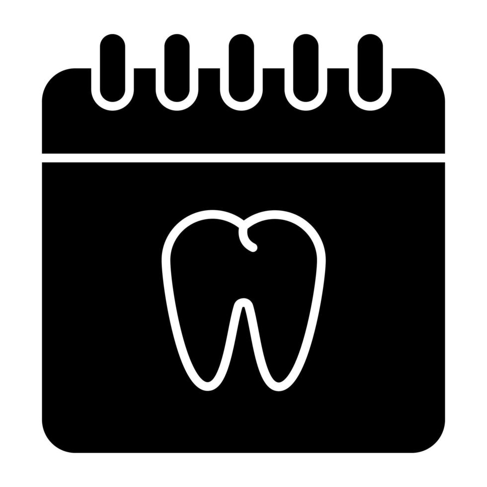 ícone de consulta ao dentista, vetor editável