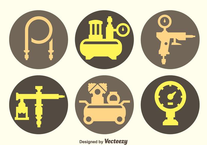 Compressor de ar e acessórios Vectors