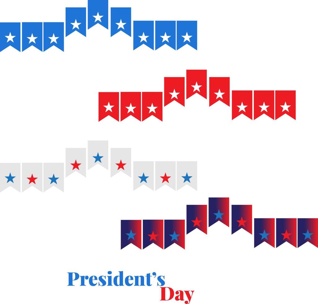 feliz dia dos presidentes nos estados unidos. aniversário de Washington. vetor