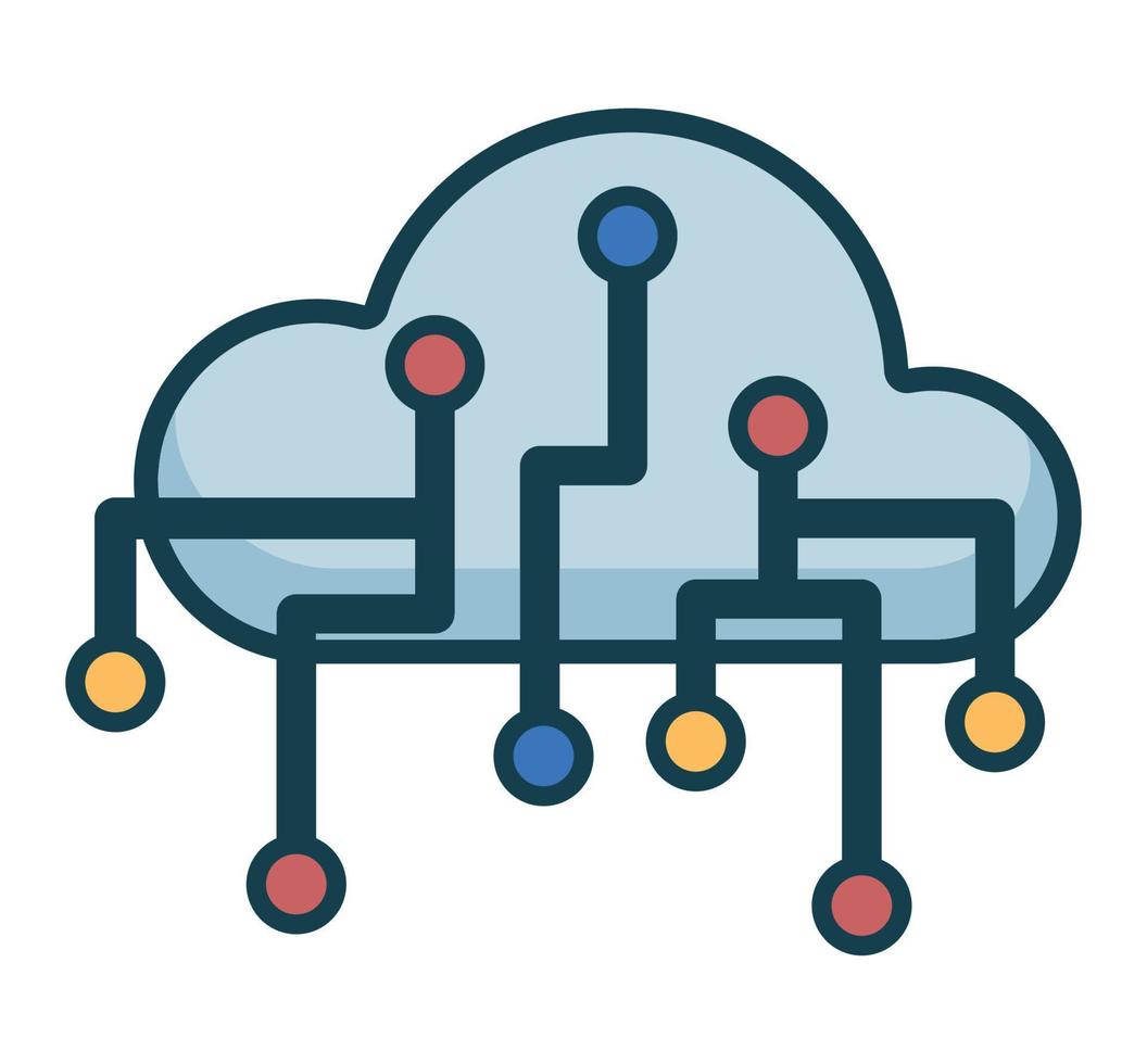 computação em nuvem com circuito vetor