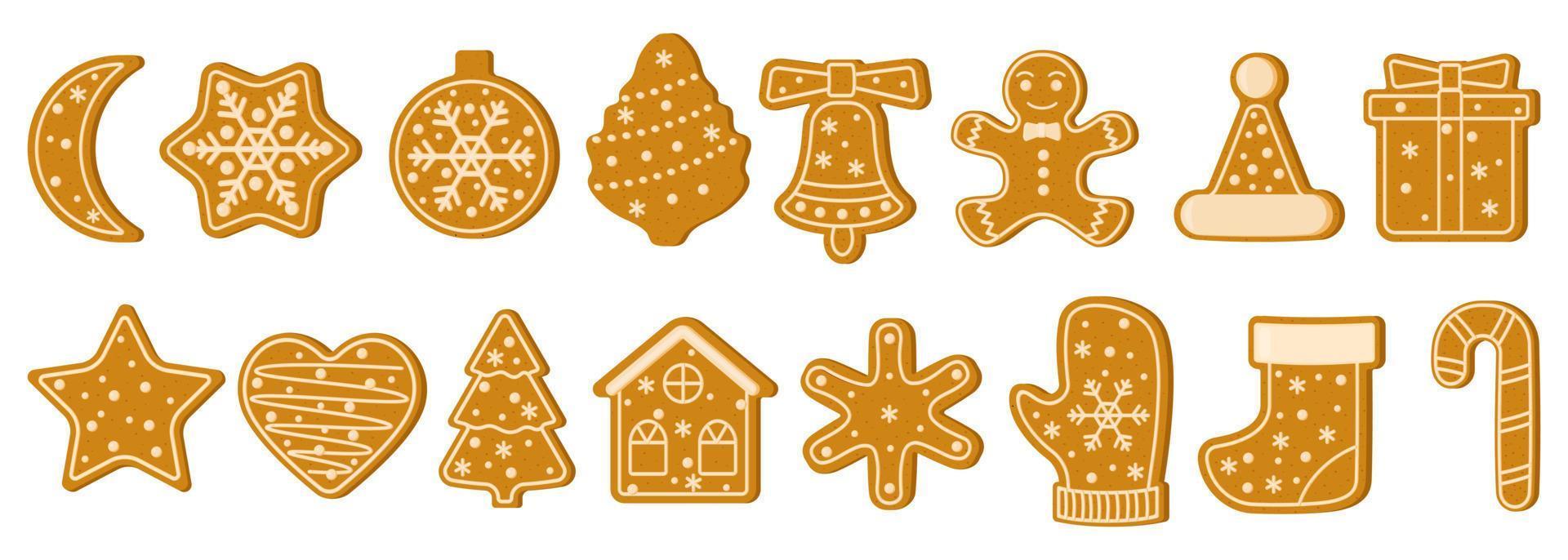ilustração de treats.vector de férias de Natal cookies.novo ano. vetor