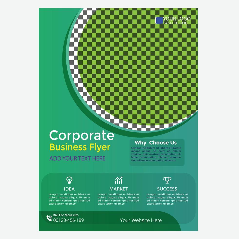 design de folheto de negócios corporativos vetor