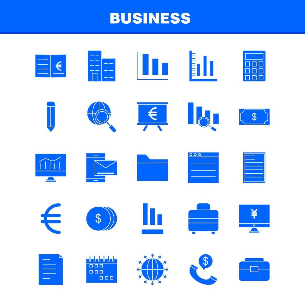 ícones de glifo sólido de negócios definidos para infográficos móveis uxui kit e design de impressão incluem nuvem dinheiro dólar engrenagem moeda dinheiro ideia coleção de bulbo moderno infográfico logotipo e pictograma v vetor