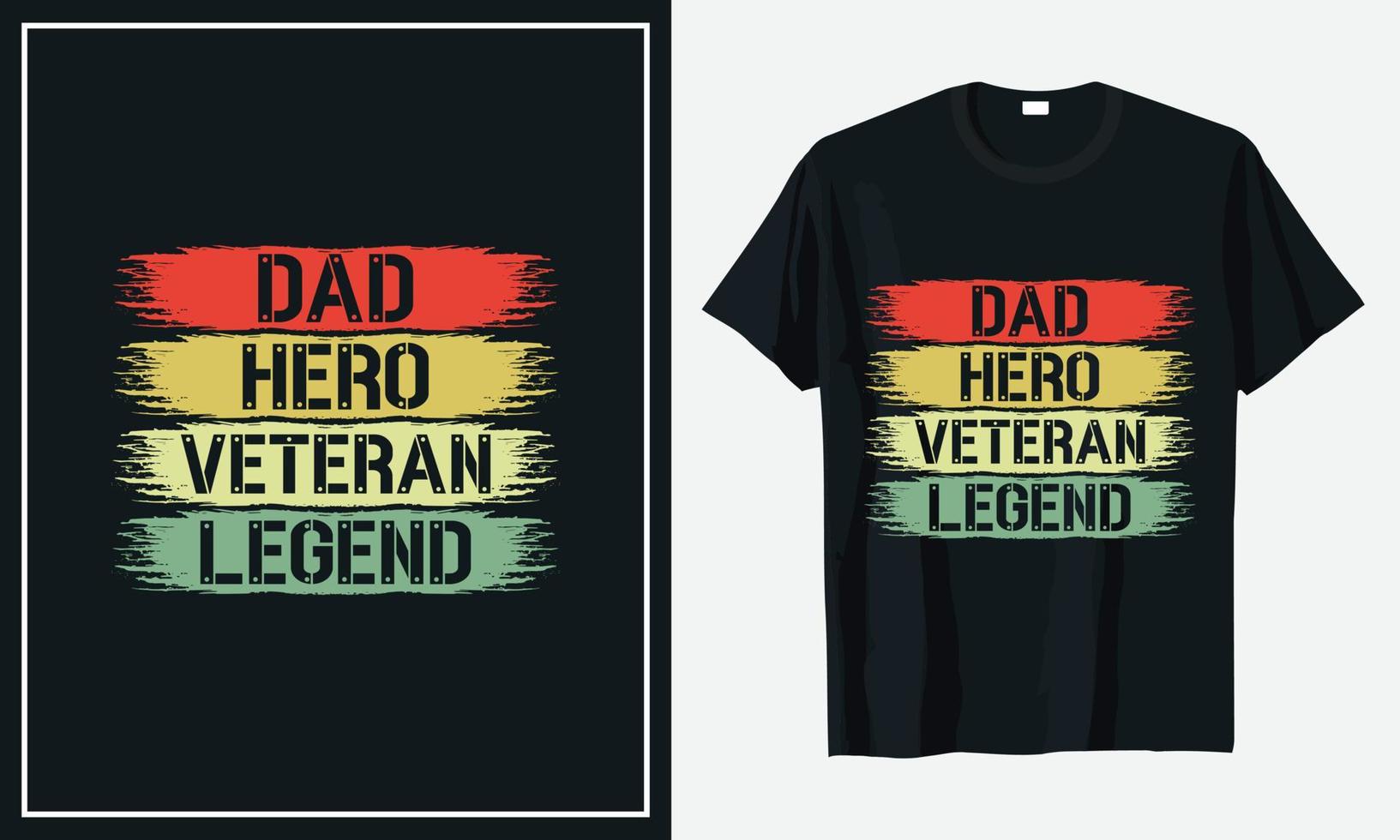 veterano do design de t-shirt do exército dos estados unidos vetor