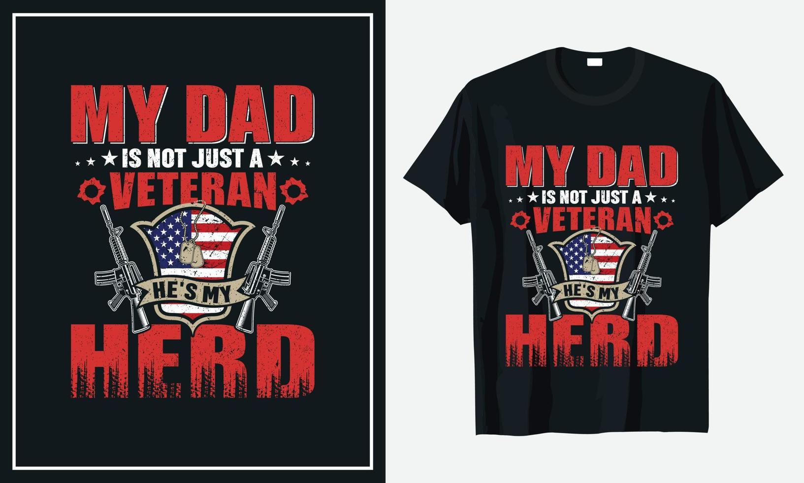 veterano do design de t-shirt do exército dos estados unidos vetor