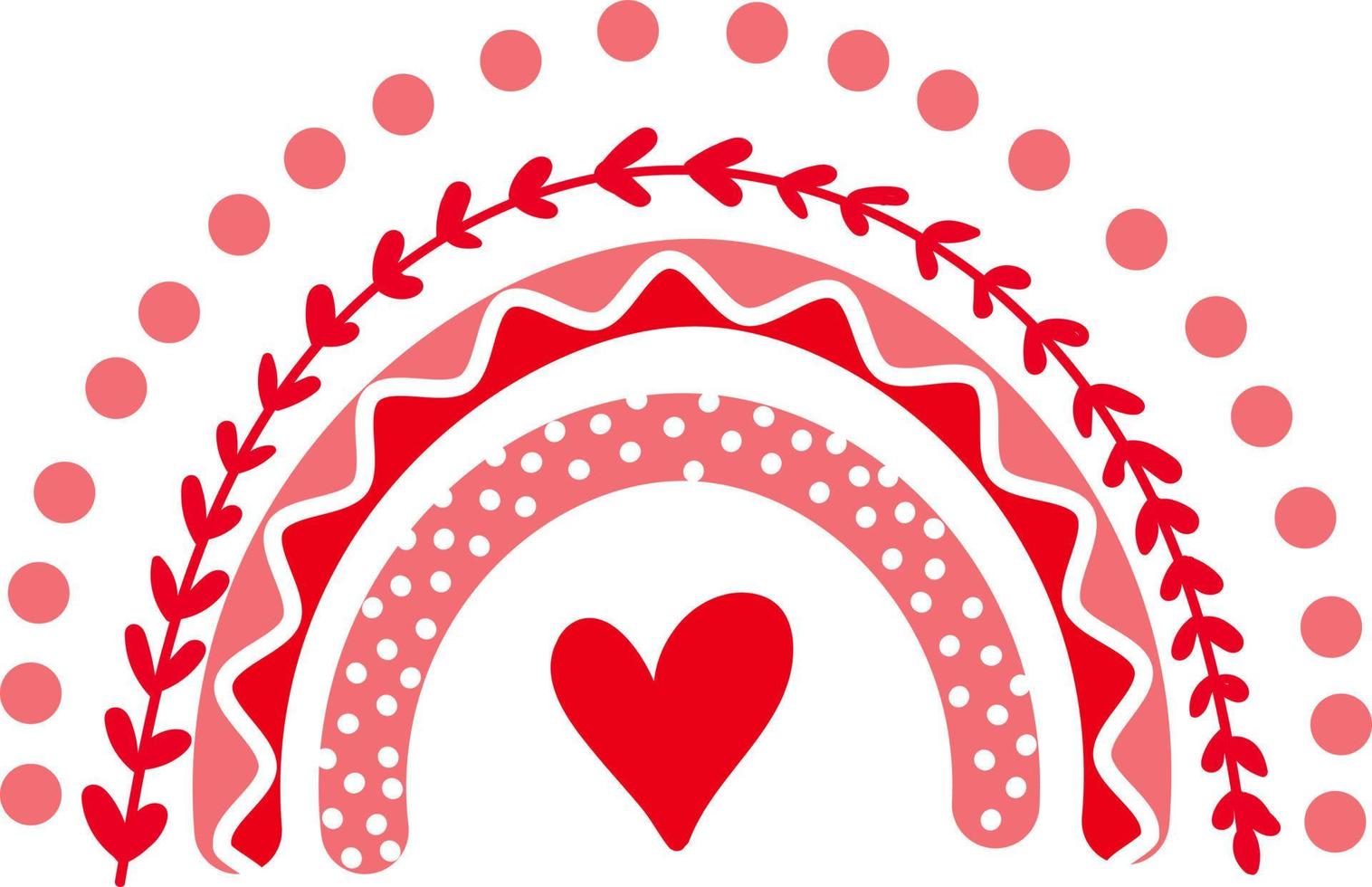 clipart de dia dos namorados arco-íris. amor arco-íris vetor