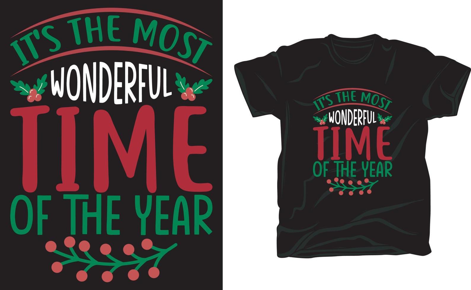 design de camiseta de natal para o amante do natal vetor