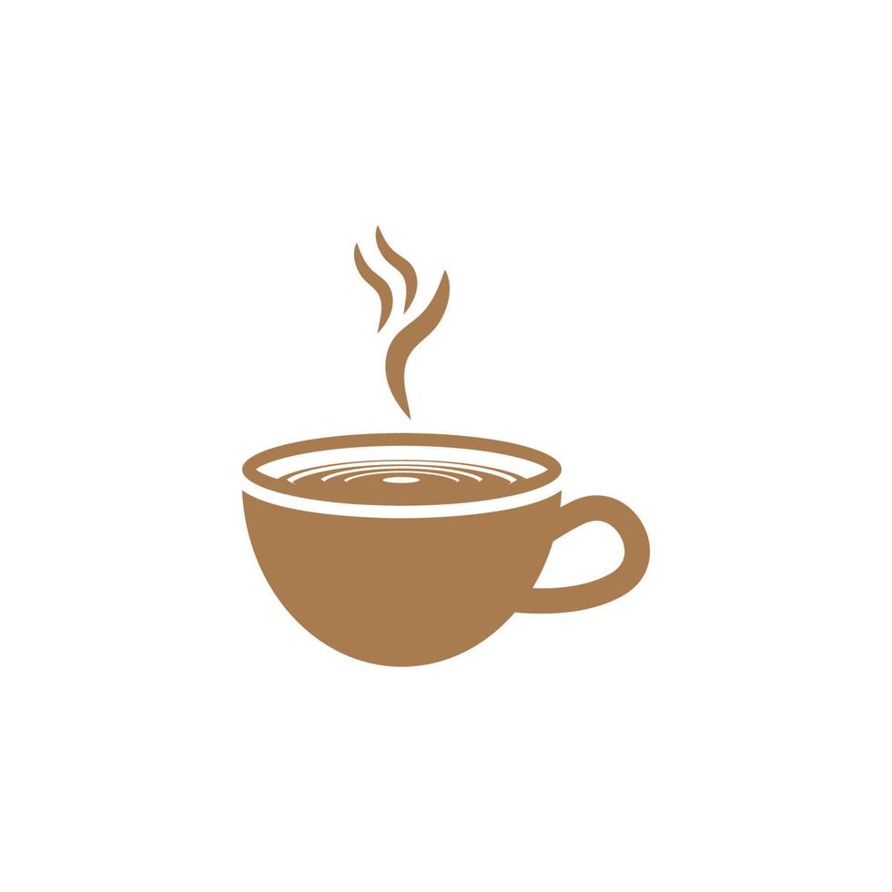 modelo de logotipo de xícara de café vetor