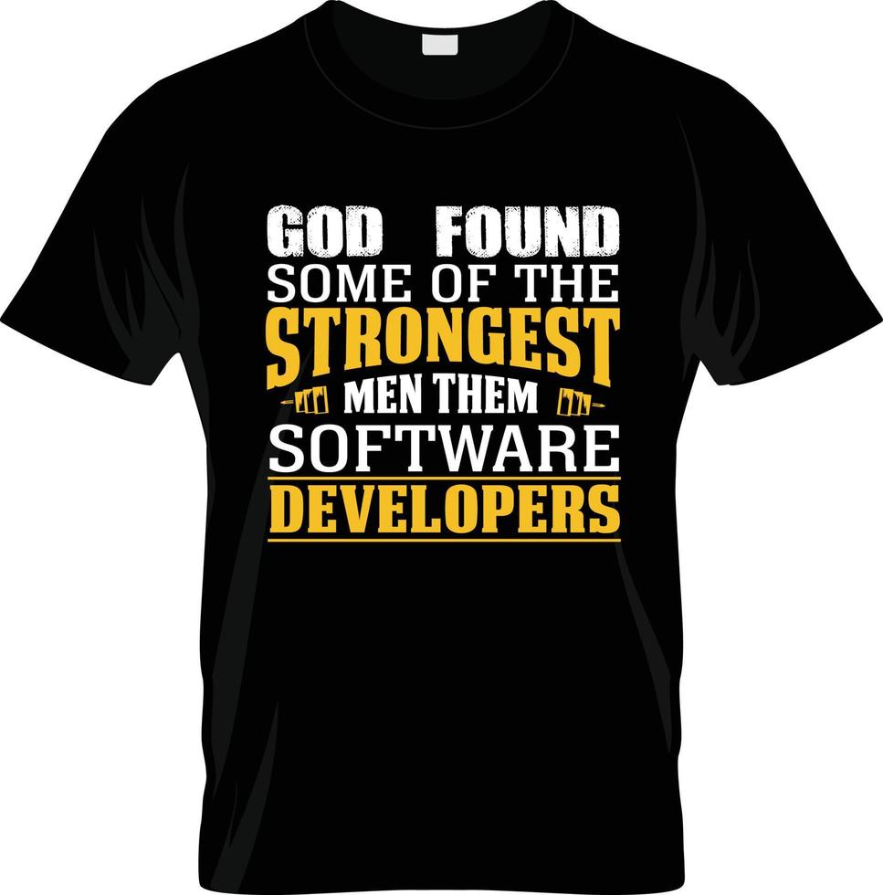 design de camiseta de desenvolvedor de software, slogan de camiseta de desenvolvedor de software e design de vestuário, tipografia de desenvolvedor de software, vetor de desenvolvedor de software, ilustração de desenvolvedor de software