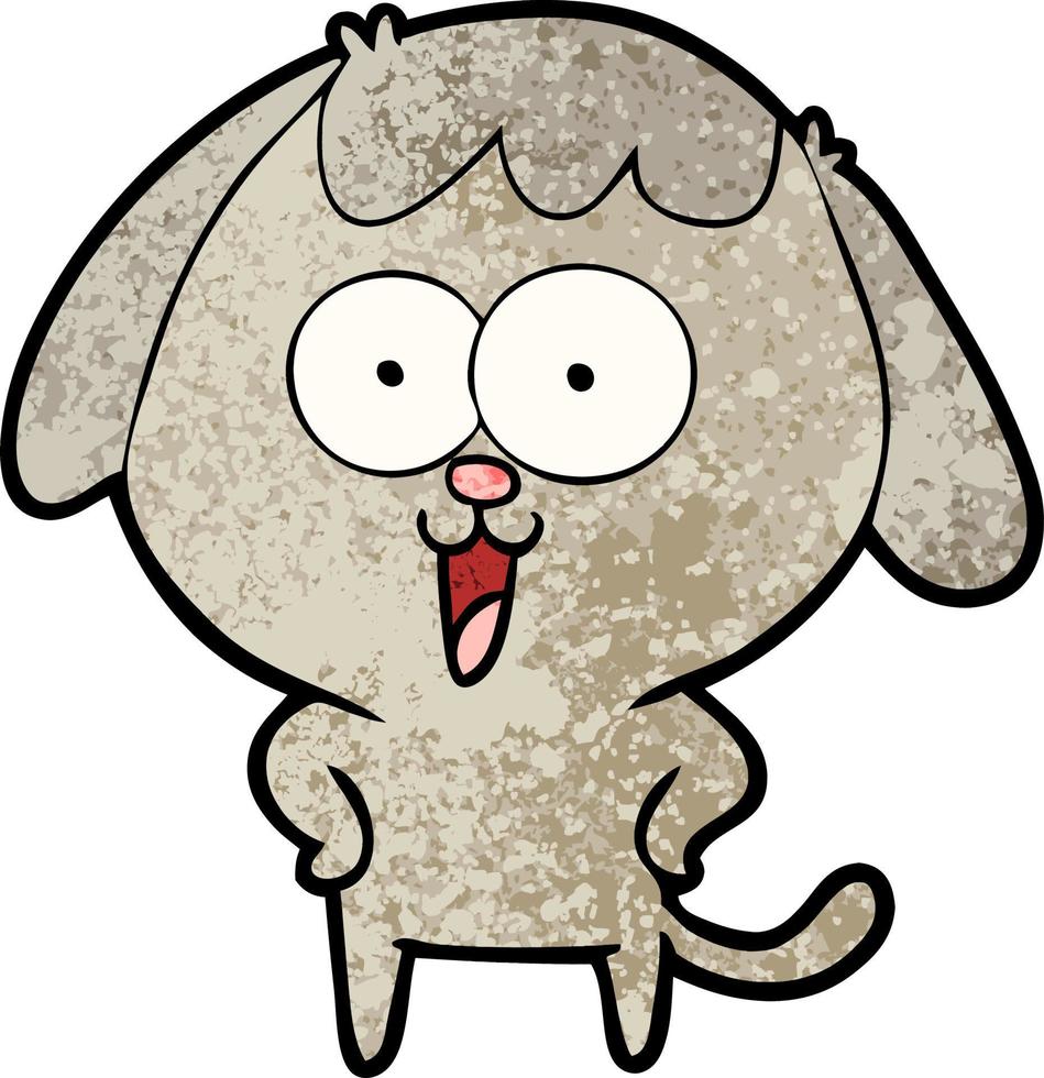 personagem de cachorro vetor em estilo cartoon