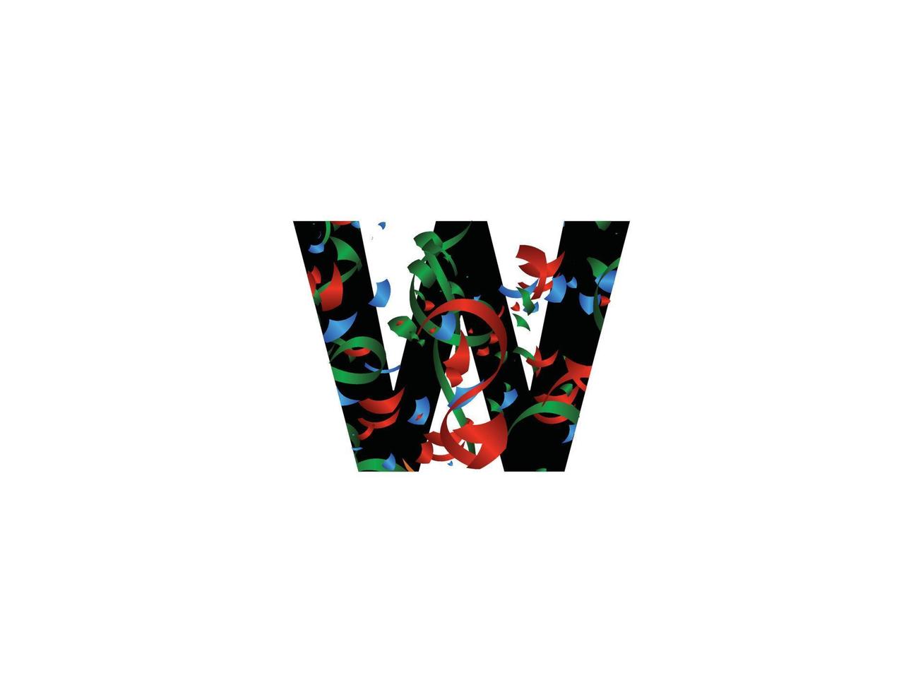 alfabeto w ww letra logotipo ícone vetor