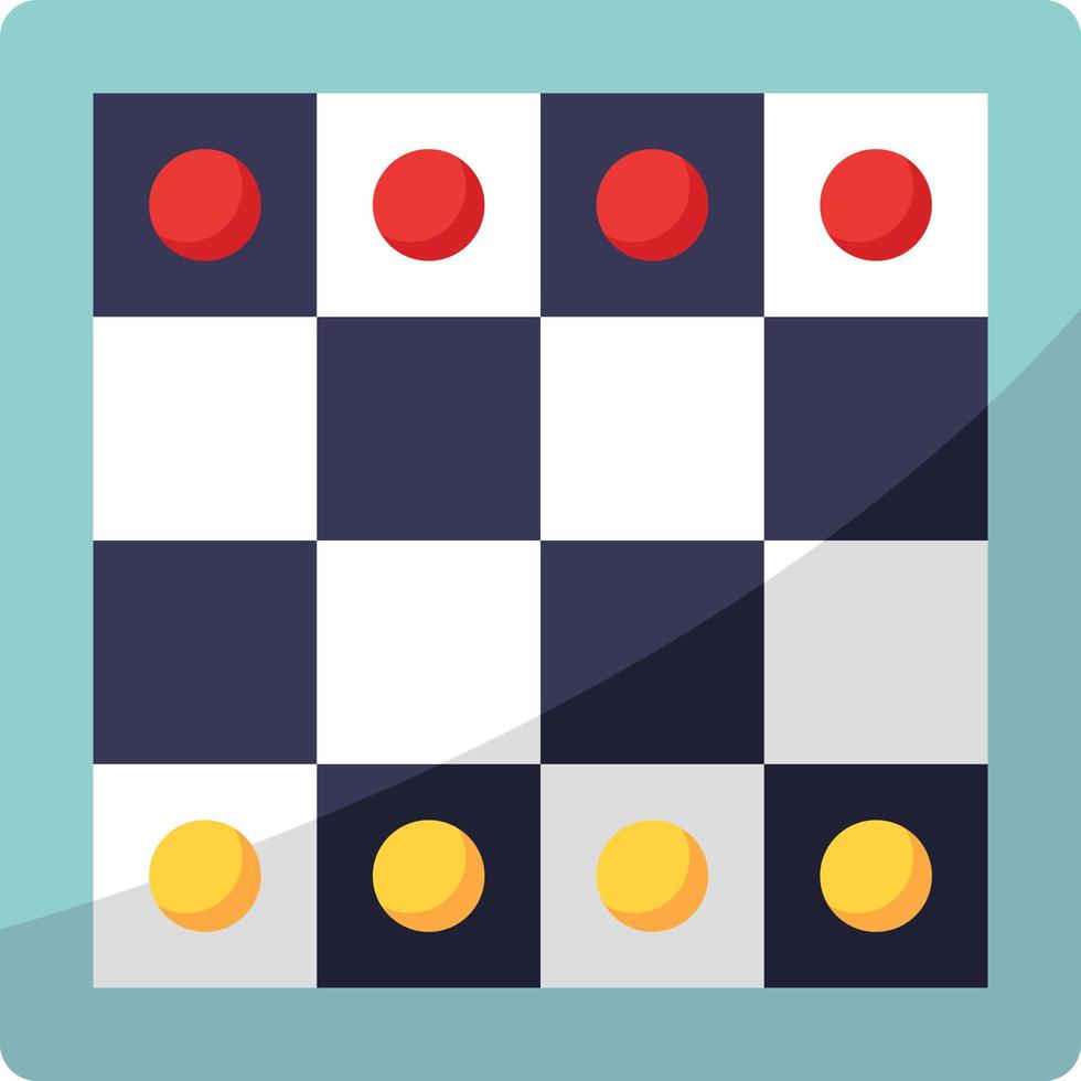 jogo de tabuleiro jogando xadrez - ícone plano vetor