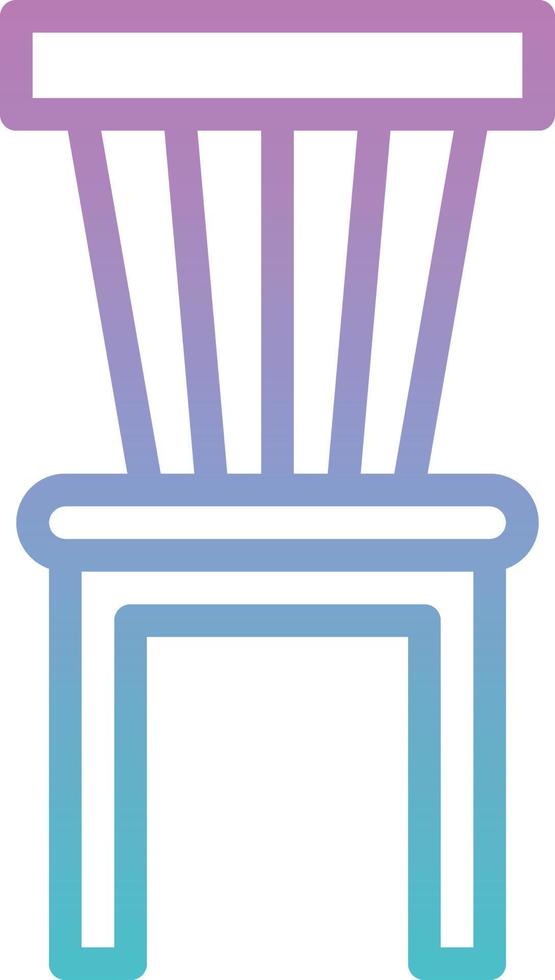 cadeira sentar casa de móveis de assento - ícone de gradiente vetor