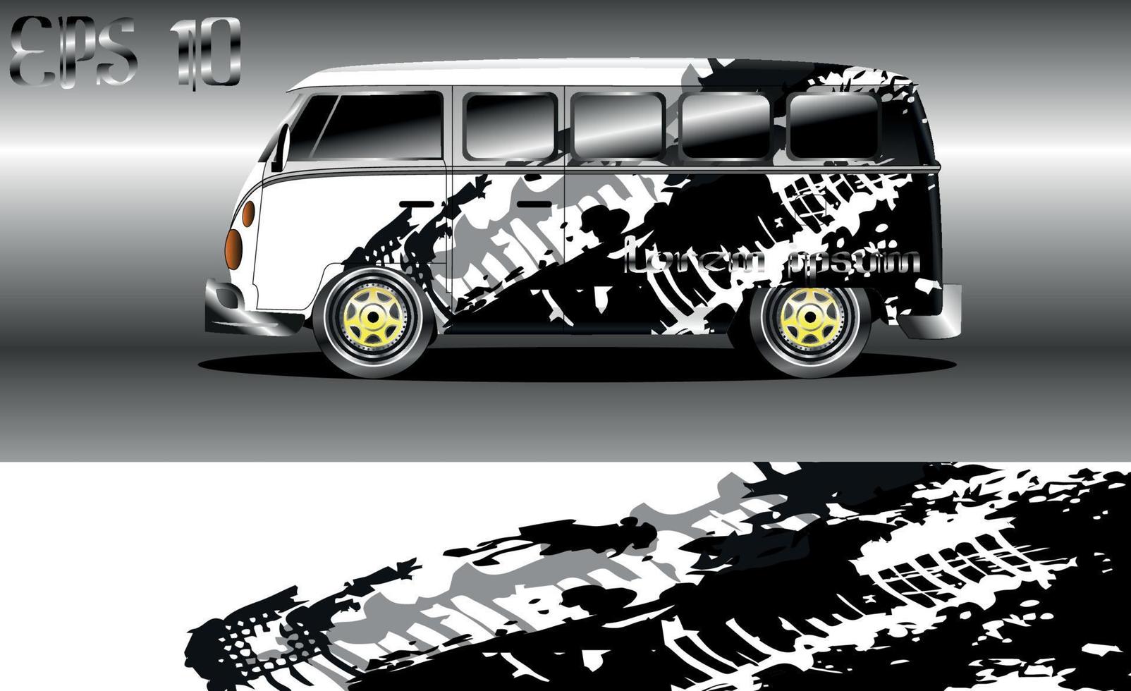 envoltório de carro de fundo abstrato para vans, rally e carros de corrida vetor