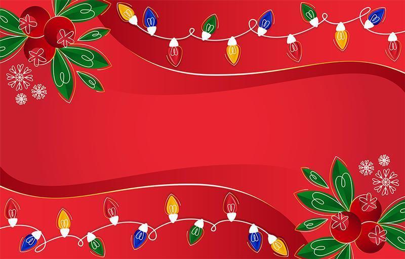 fundo de natal com elementos festivos vetor