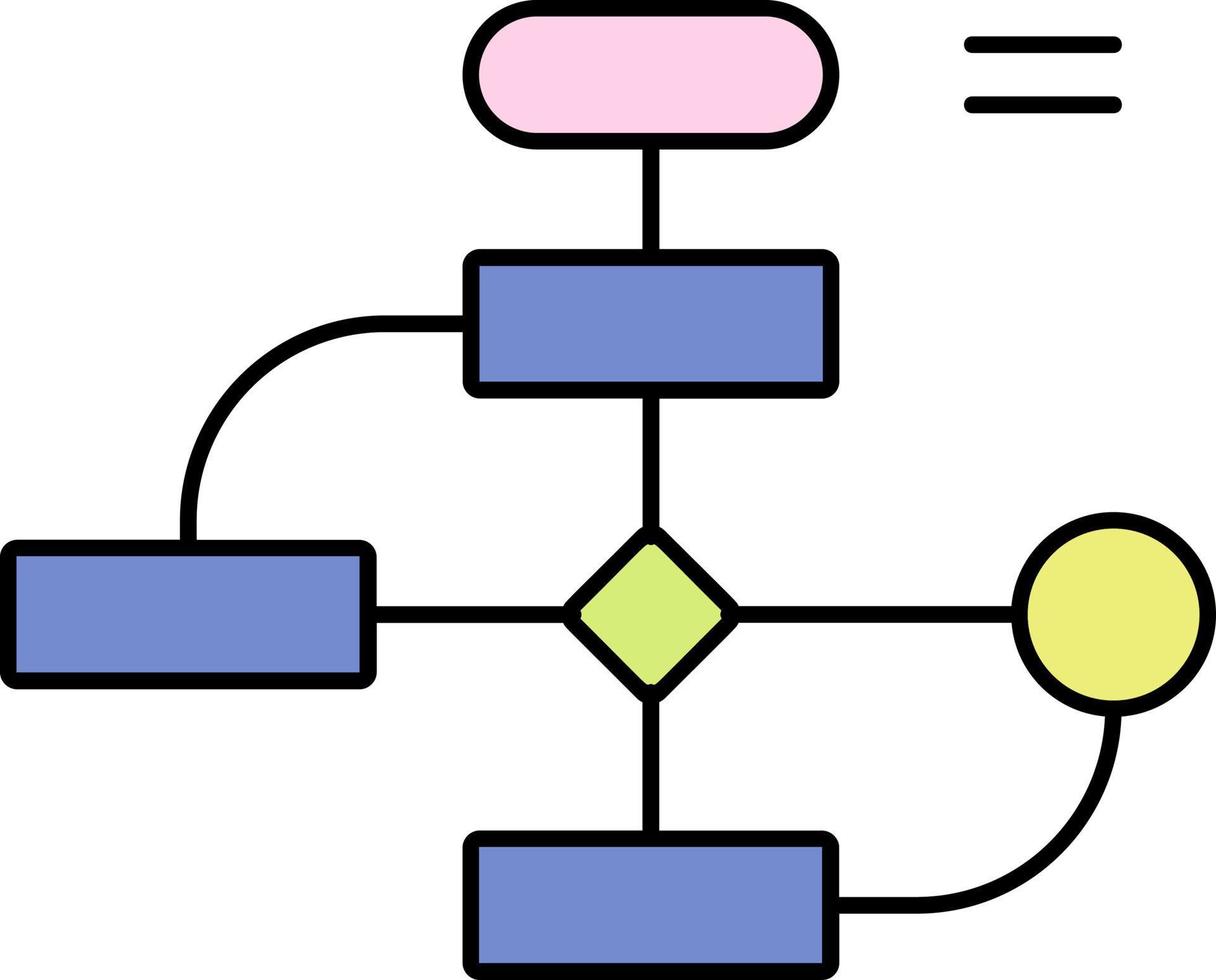 design, desenvolvimento, ícone de cor do diagrama vetor