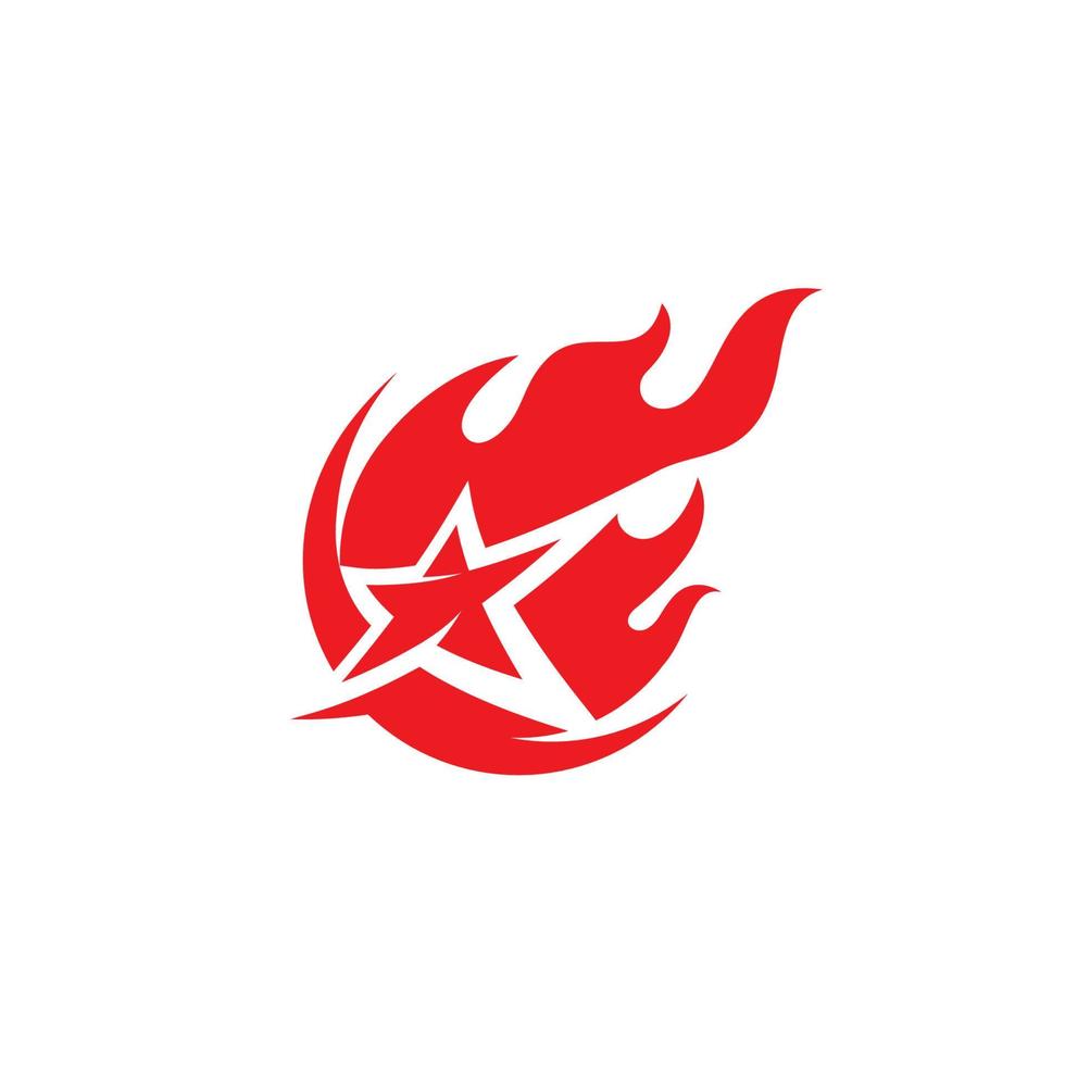 ícone de chama desenho vetorial de fogo vetor