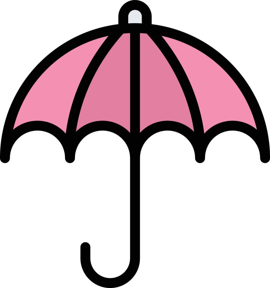 ilustração de design de ícone de vetor de guarda-chuva