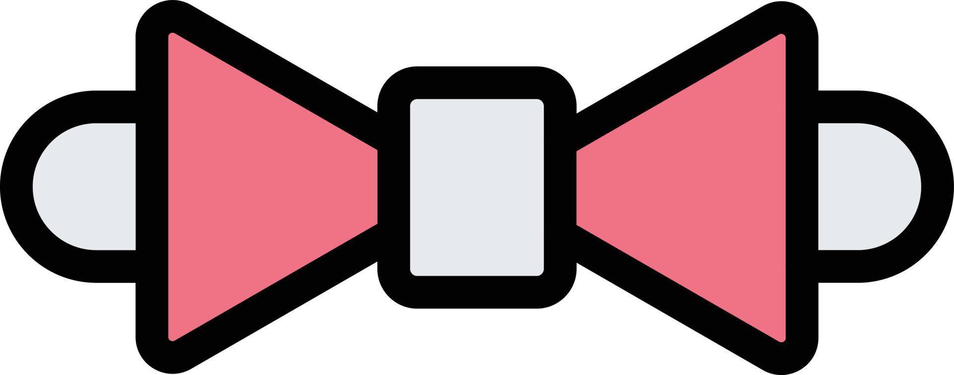 ilustração de design de ícone de vetor de gravata borboleta