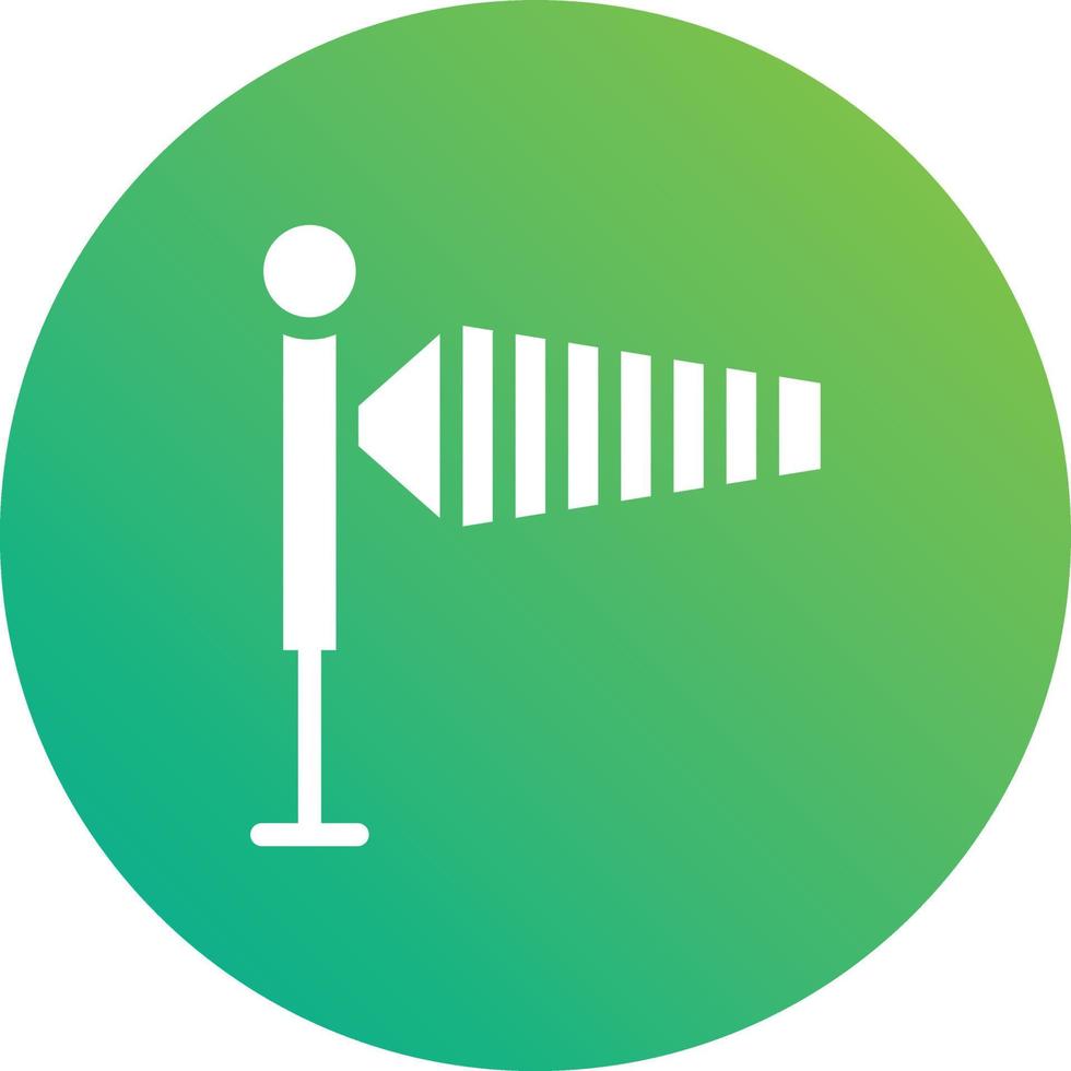 ilustração de design de ícone de vetor de sinal de vento