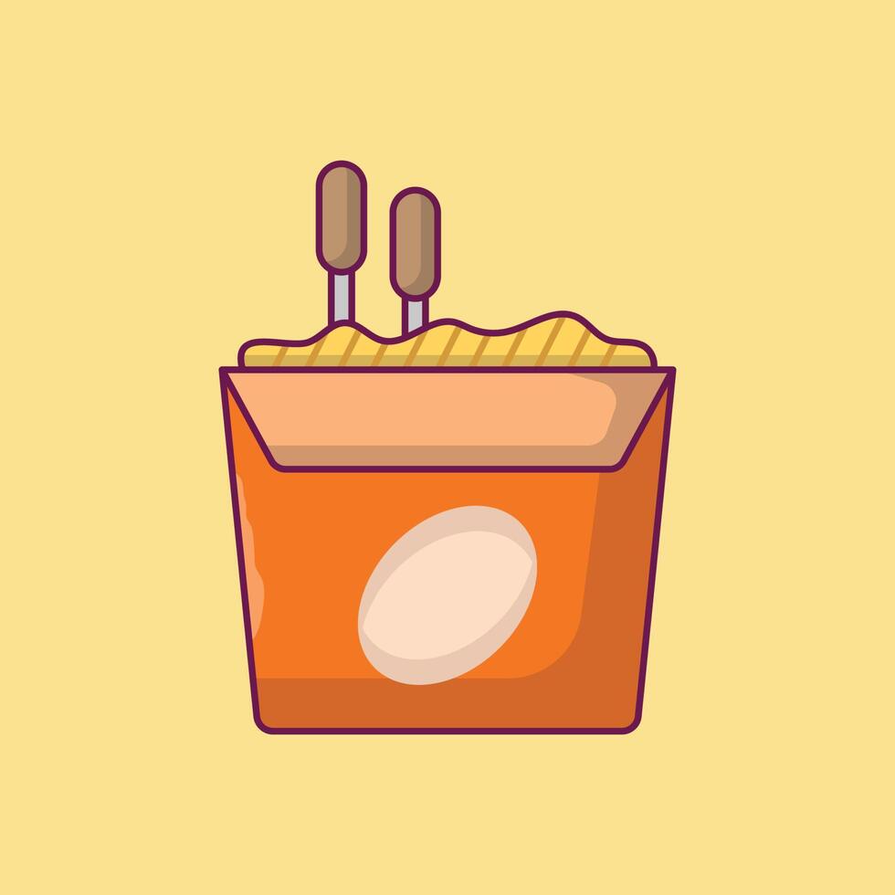 ilustração vetorial de pacote de lanche em ícones de símbolos.vector de qualidade background.premium para conceito e design gráfico. vetor