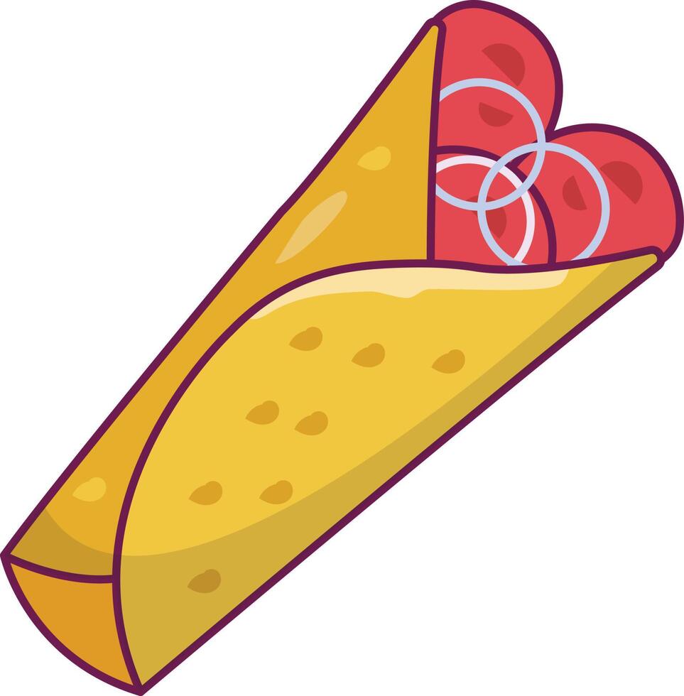 ilustração vetorial shawarma em ícones de uma qualidade background.premium symbols.vector para conceito e design gráfico. vetor