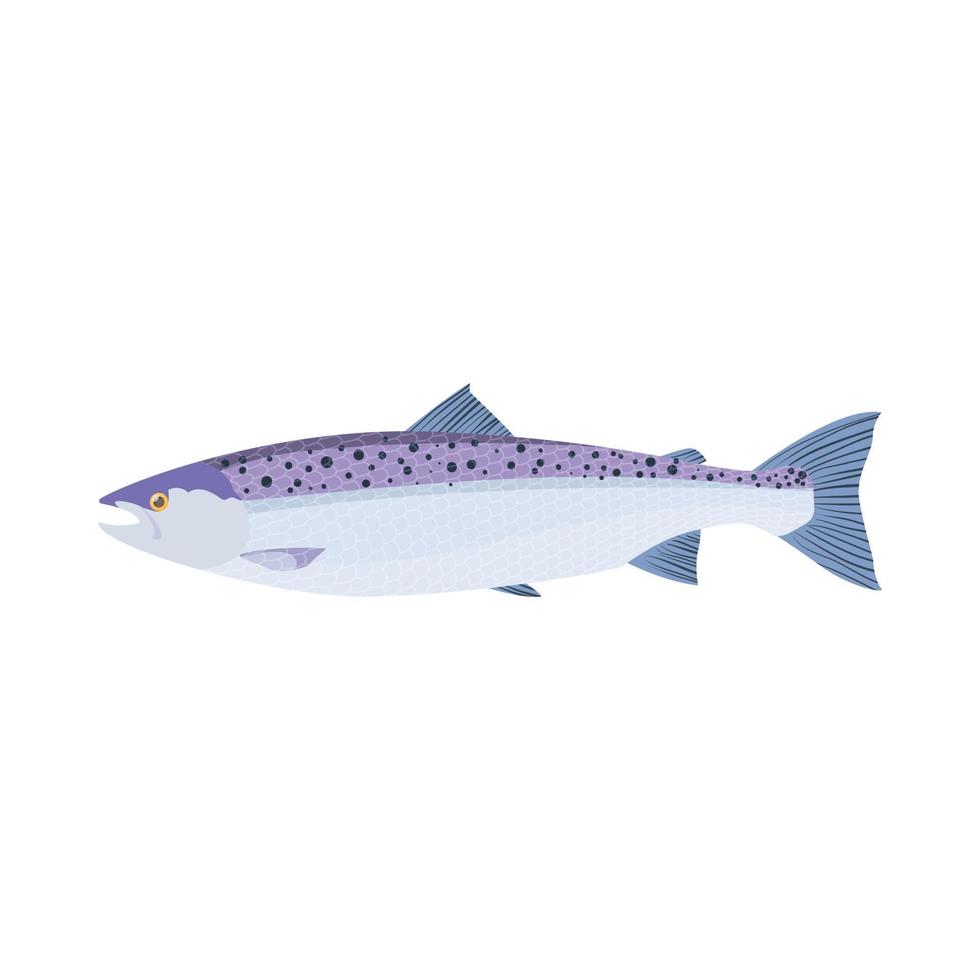 ícone de truta de peixe, estilo cartoon vetor