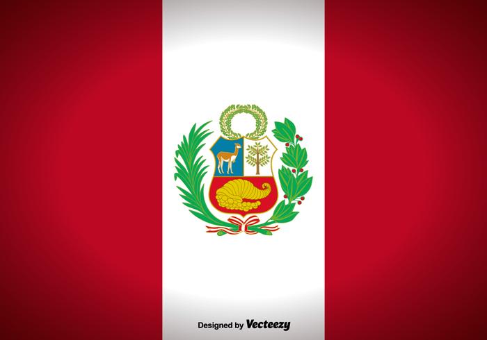 Fundo da bandeira de Peru Vector