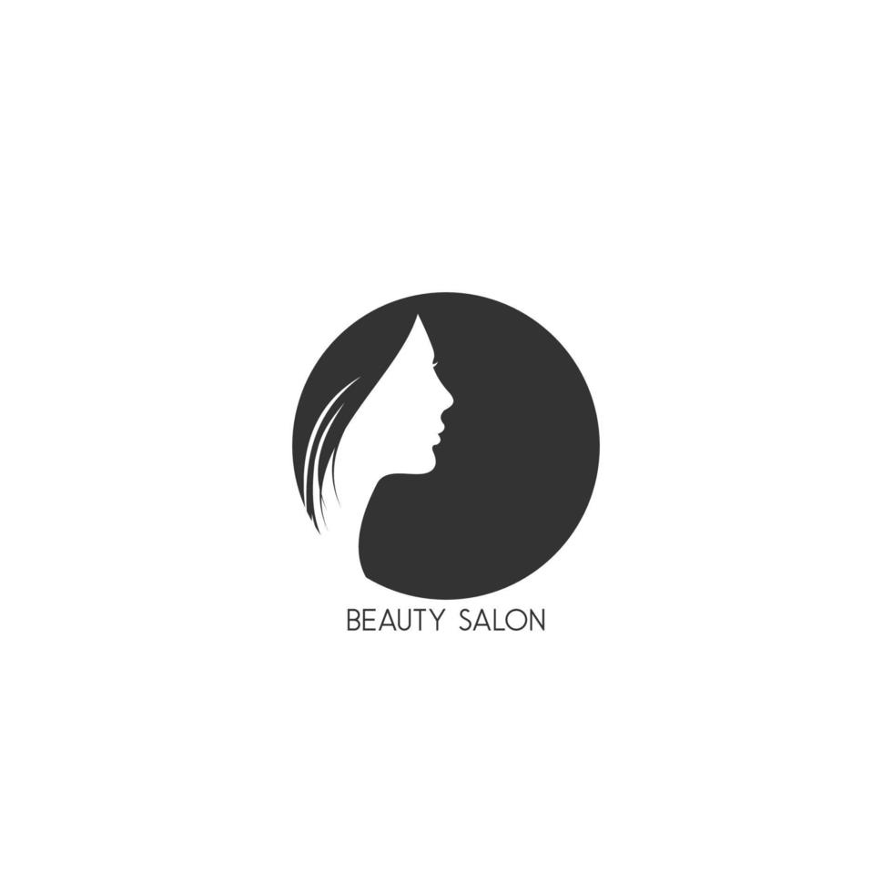 vetor de logotipo de estilo de cabelo de beleza