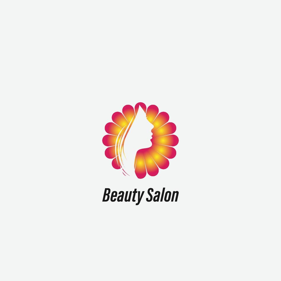 vetor de logotipo de estilo de cabelo de beleza