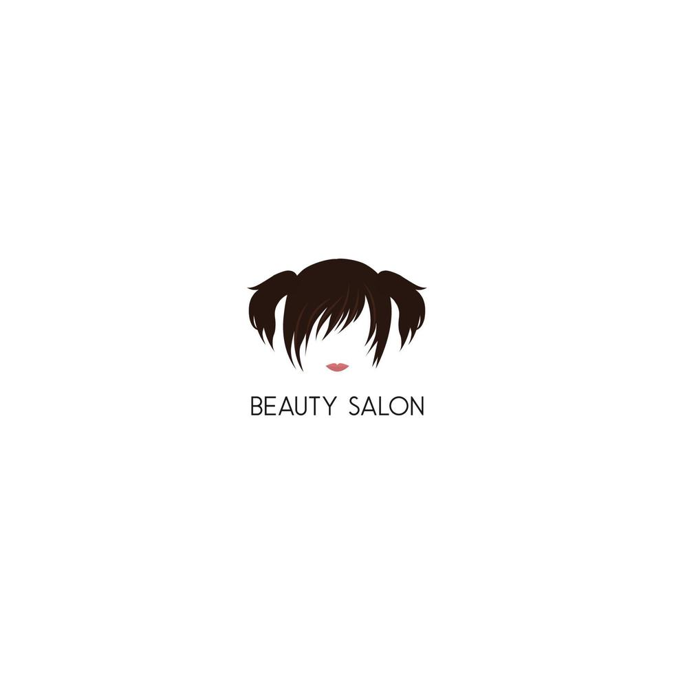 vetor de logotipo de estilo de cabelo de beleza