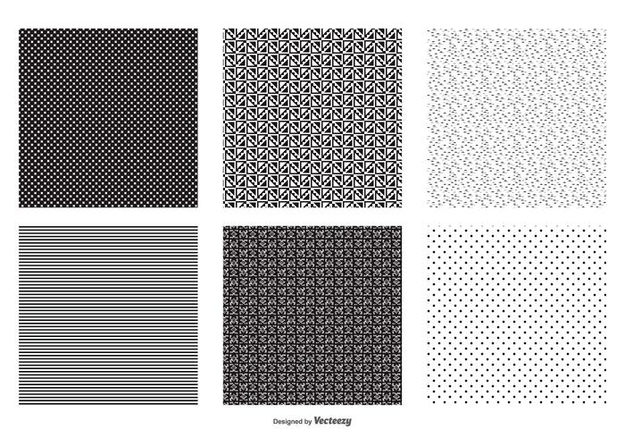 Patterns Seamless Vetor preto e branco