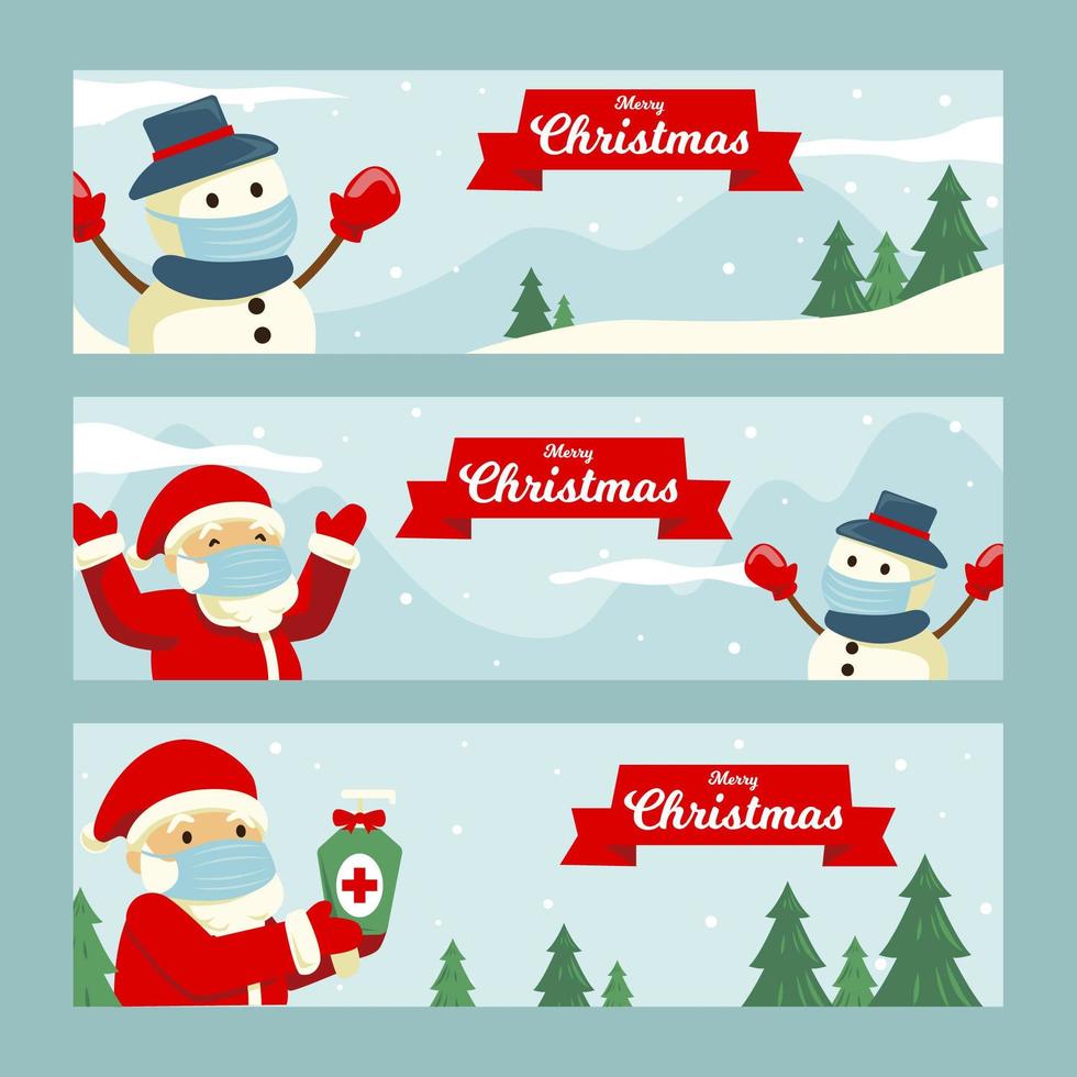 banner web de saudação de natal vetor