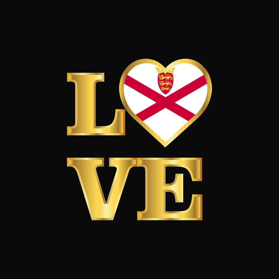 amor tipografia jersey bandeira design vetor letras ouro