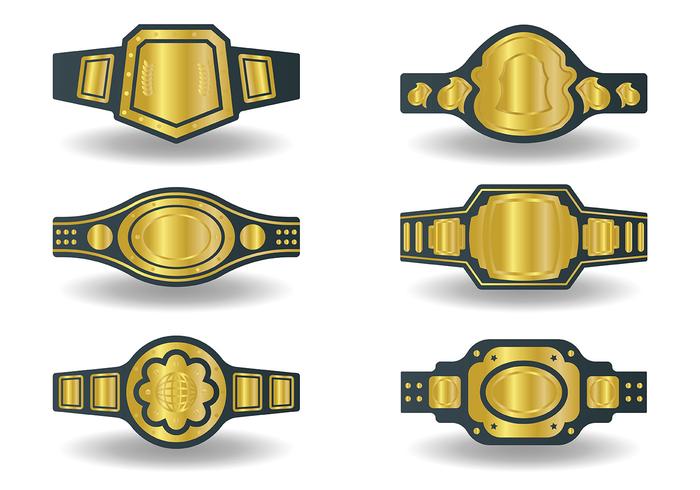 Free Vector Campeonato Ícones Belt