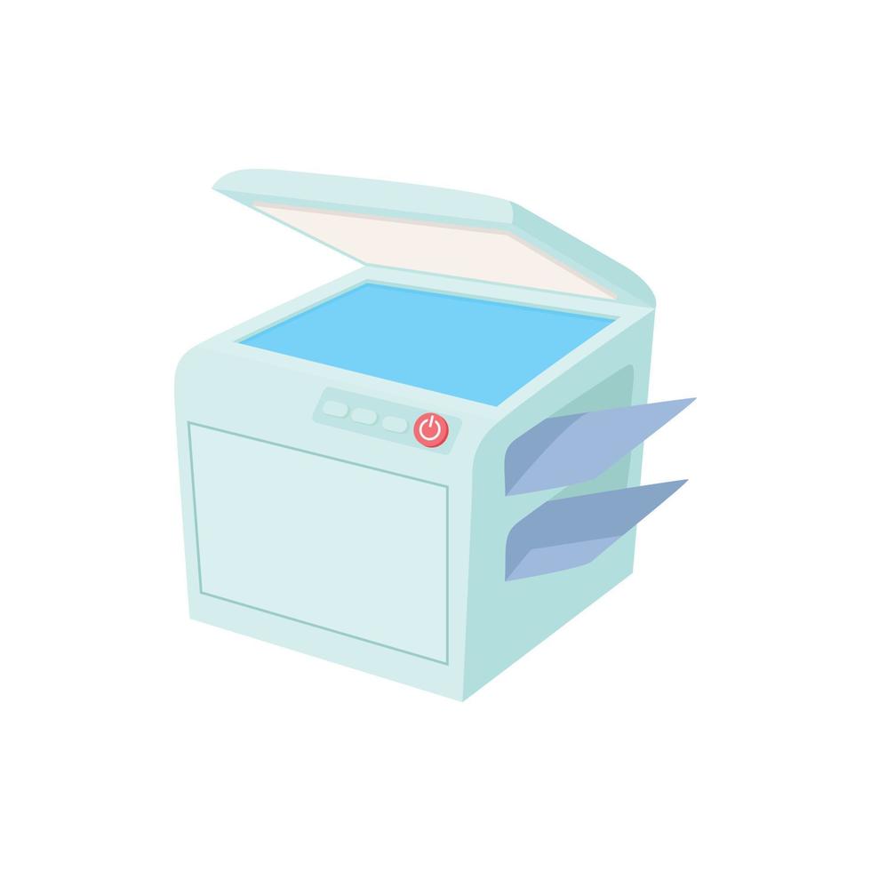 ícone de dispositivo multiuso, fax, copiadora e scanner vetor