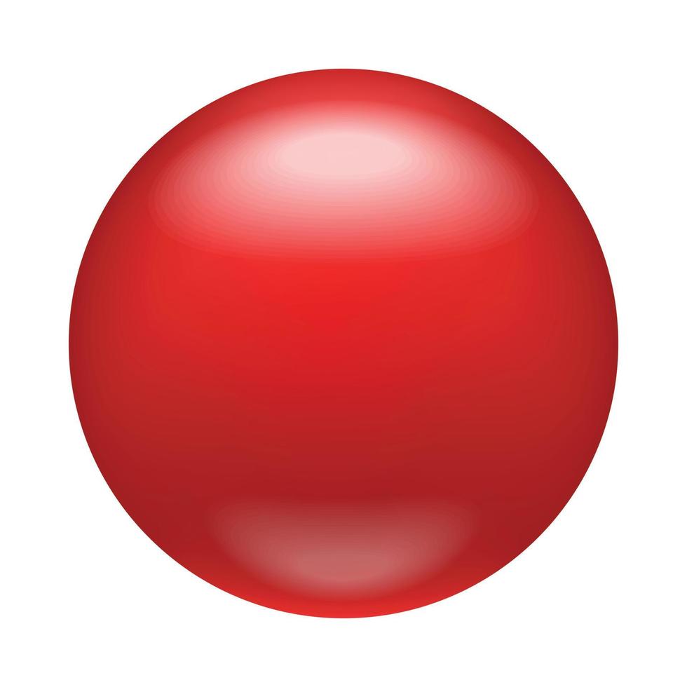 distintivo vermelho brilhante, ícone de ímã, estilo realista vetor