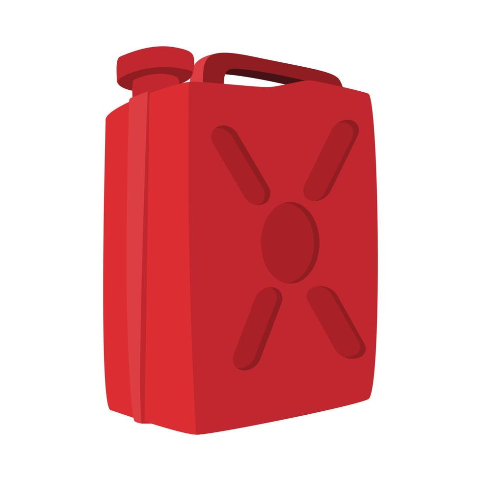 ícone de desenho animado de jerrycan de recipiente de combustível vetor